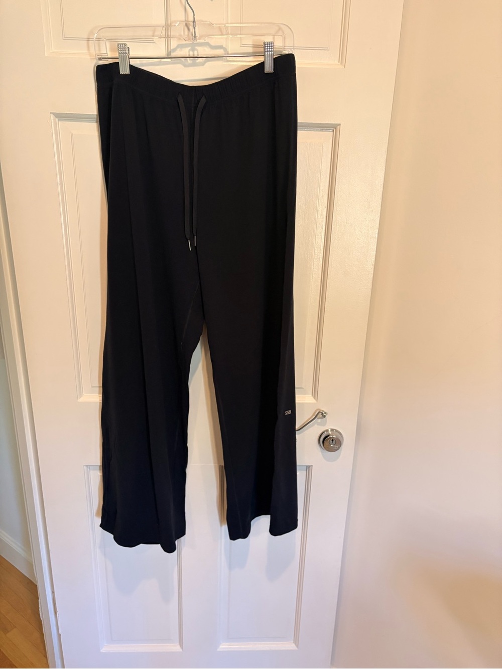 Splits59 Navy Wide-Leg Lounge Pants with Drawstring